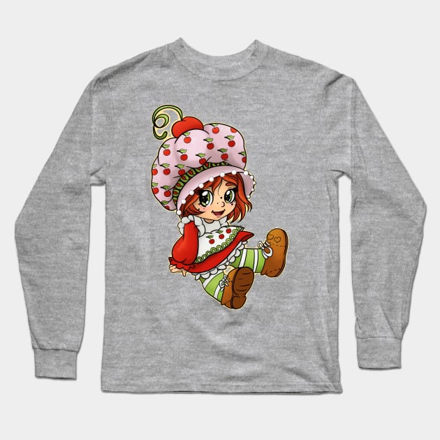 Cherry Shortcake Long Sleeve T-Shirt by Boyanton Designs
